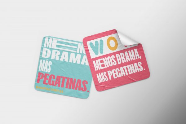 Pegatinas low-cost CUADRADA