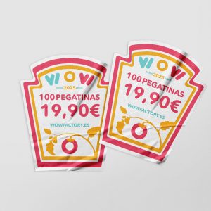 100 pegatinas por 19,90€
