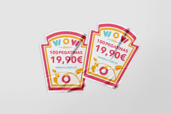100 pegatinas por 19,90€