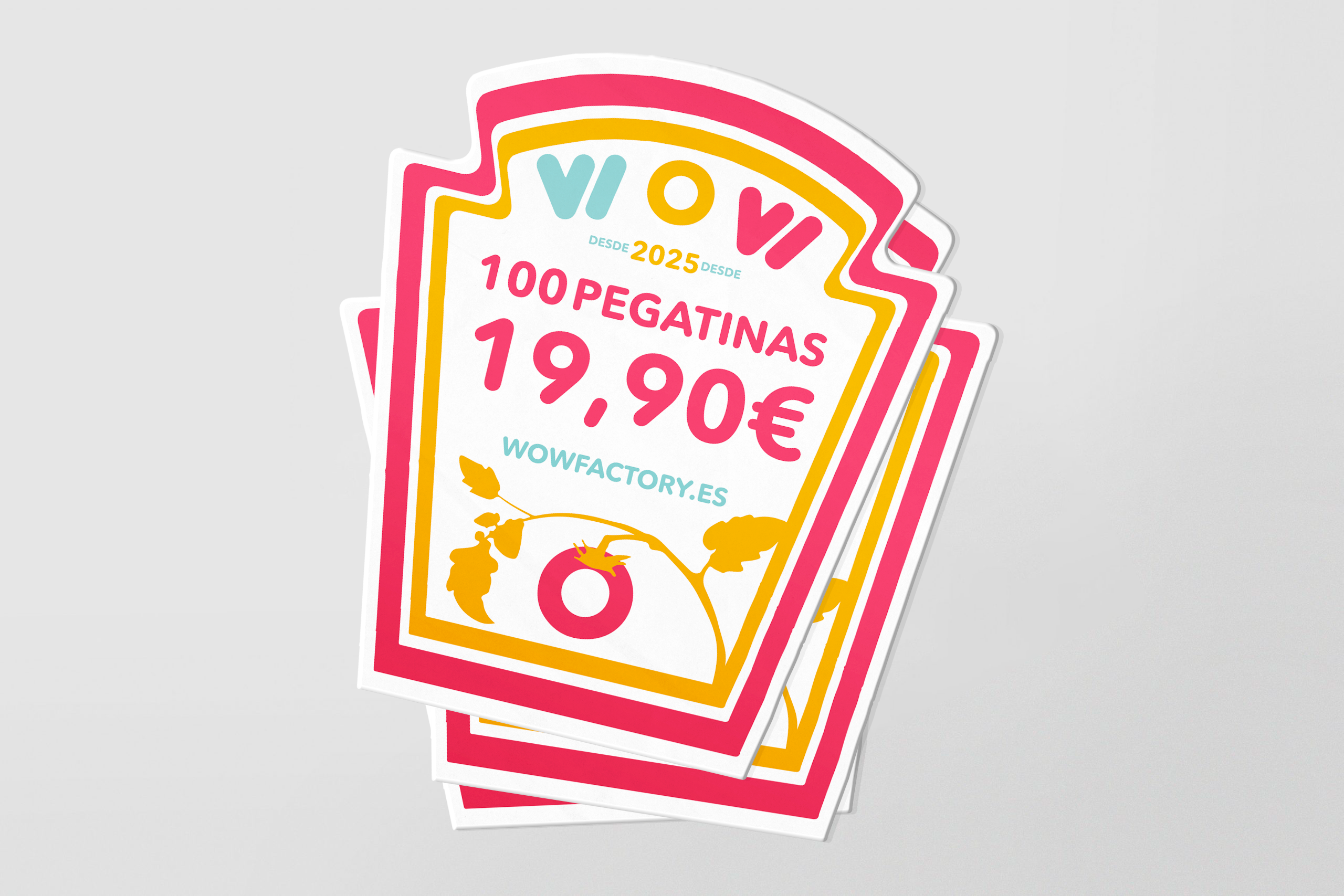 100 pegatinas por 19,90€