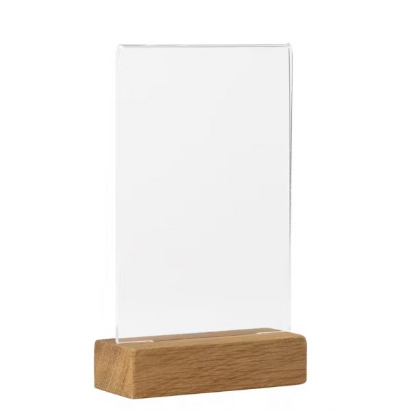 Porta menús de madera - Imagen 3