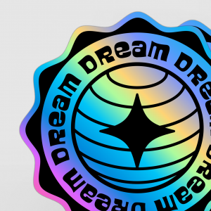 Pegatina holográfica