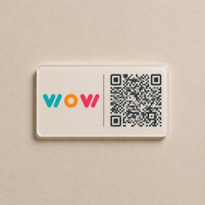 QR de metacrilato de 12x5 cm